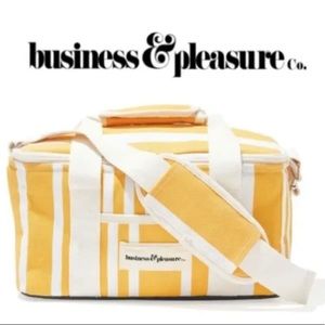 Business & Pleasure Co. Yellow Stripe Cooler Bag